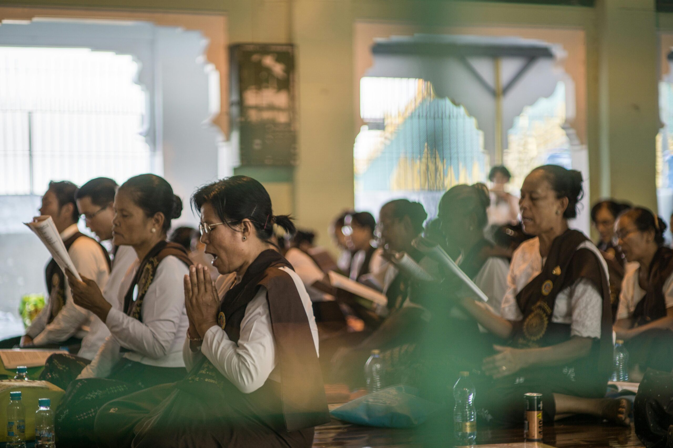 Buddhist Chanting performed by a sangha