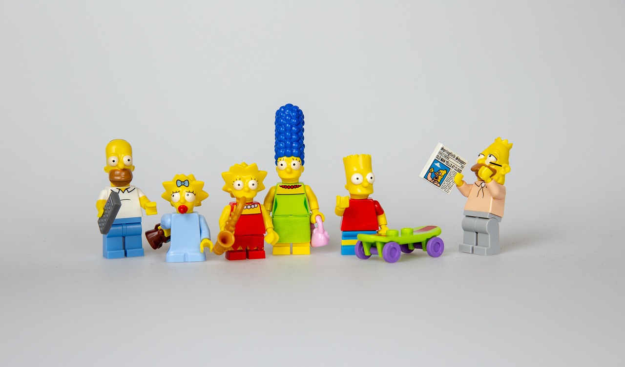 A lego version of The Simpsons family