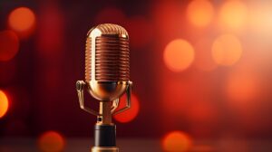 A Microphone similar to one used to make the best buddhist podcasts of 2025