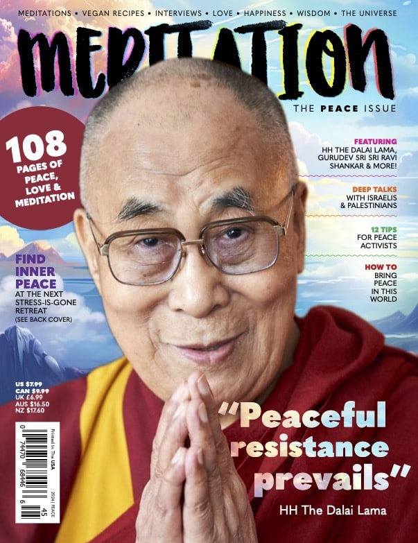 A cover of Meditation magazine one of the top remaining buddhist print magazines