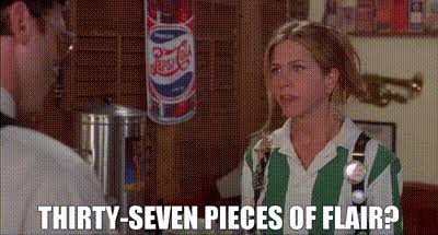 Jennifer aniston in Office space talking about uniform flair